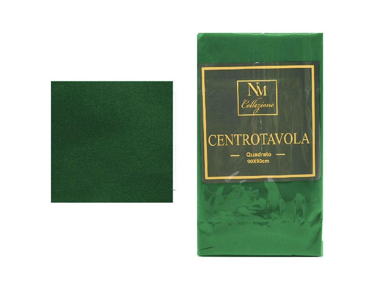 TOVAGLIA CENTROTAVOLA 90X90CM VERDE