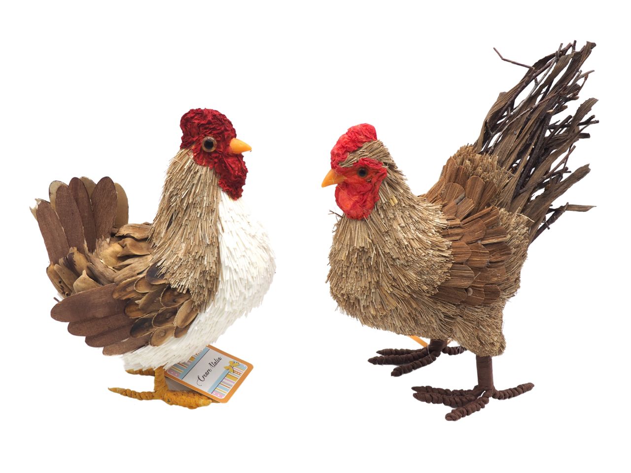 L.IMPAGLIATA GALLO/GALLINA 23X10X19X25