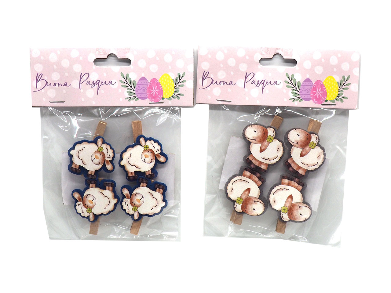 MOLLETTE LEGNO PECORELLA4X4,5 SET 4PZ