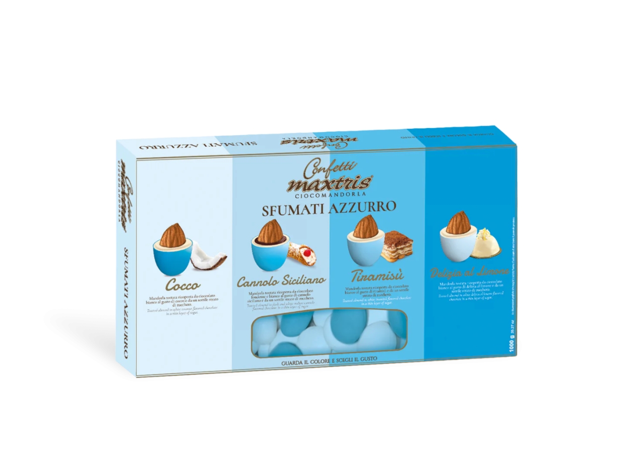 CONFETTI SFUMATI AZZURRO 1kg MAXSFUC