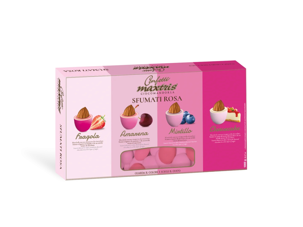 CONFETTI  SFUMATI ROSA 1kg MAXSFUR