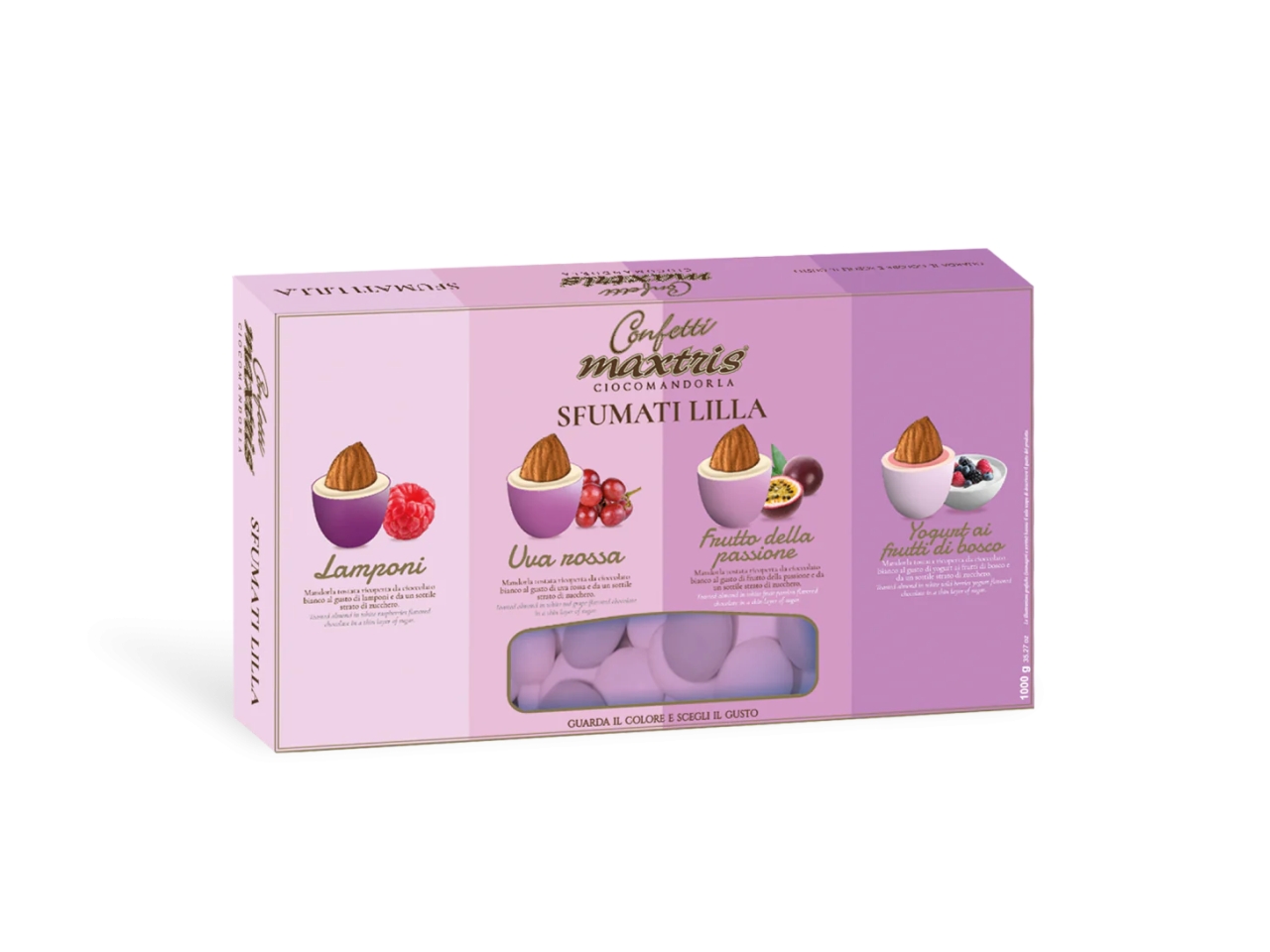 CONFETTI  SFUMATI LILLA 1kg MAXSFUL
