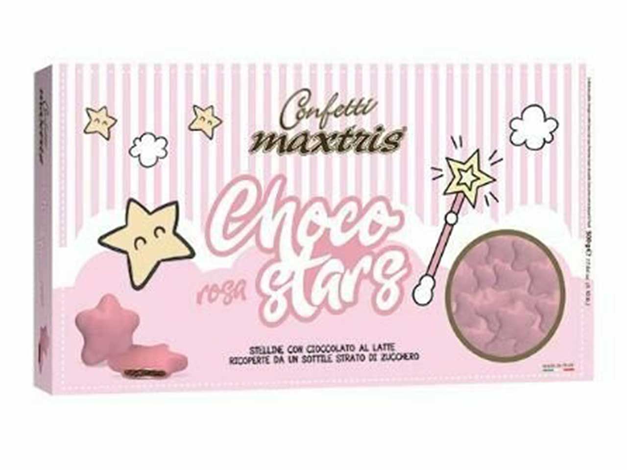 CONFETTI STELLINE ROSA 500gr STER500