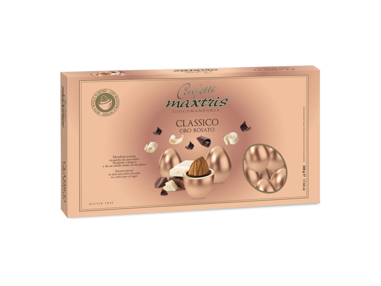 CONFETTI MAXTRIS ROSA LUXURY 500grMAXROSLUX500