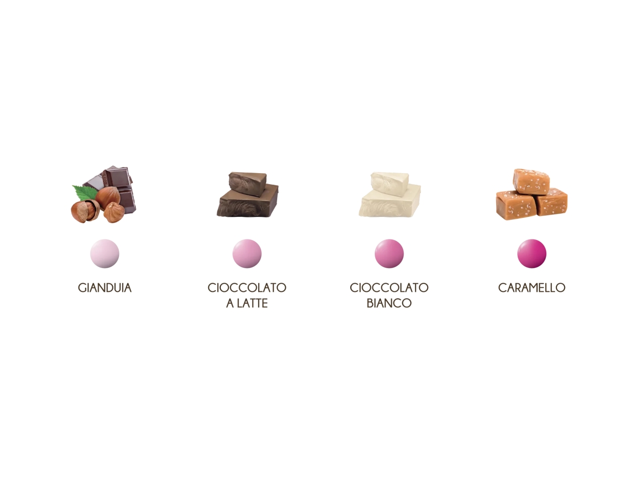 CONFETTI LES NOISETTES SFUMATI ROSA 1kg NOISFUR