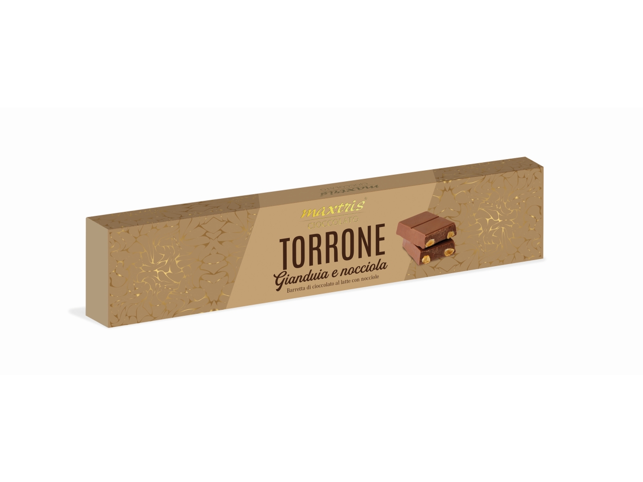 TORRONE CIOCCOLATO LATTE NOCCIOLE150GR TORRONE CIOCCOLATO LATTE NOCCIOLE150GR