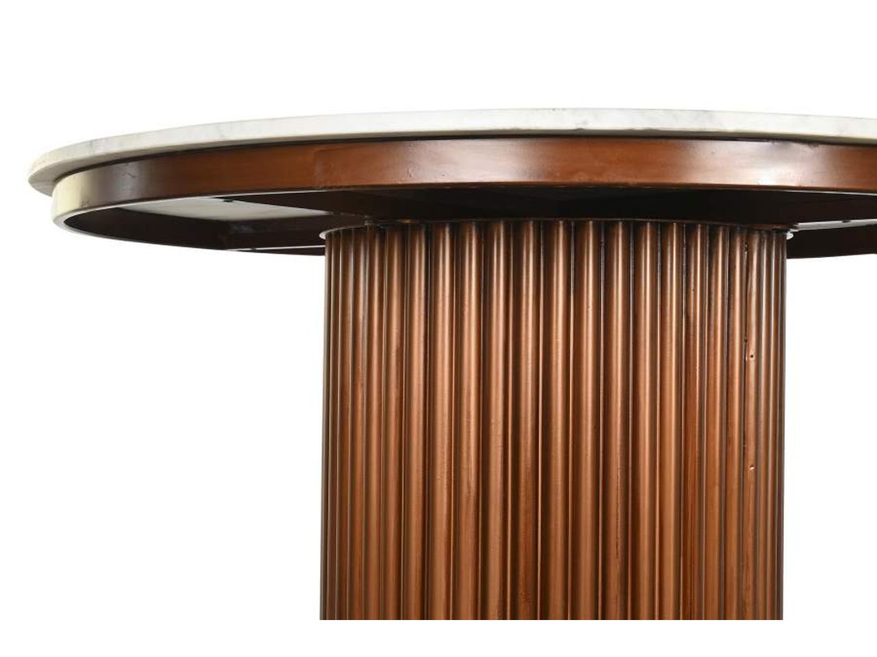 TAVOLO MARMO METALLO 110x110x76 RAMATO TAVOLO MARMO METALLO 110x110x76 RAMATO