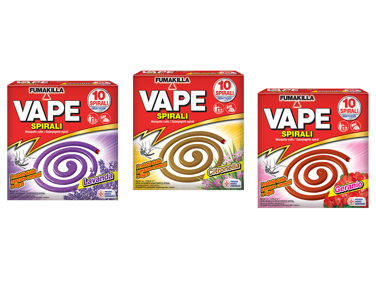 VAPE SPIRALI PROFUMATE ASSORTITE GA19042