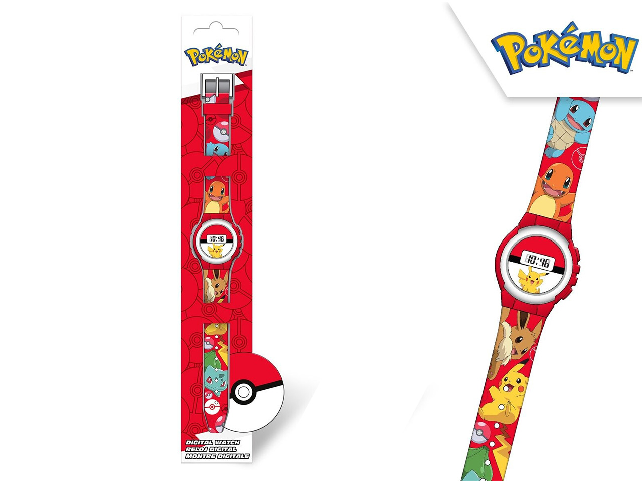 POKEMON OROLOGIO DIGITALE POK4374