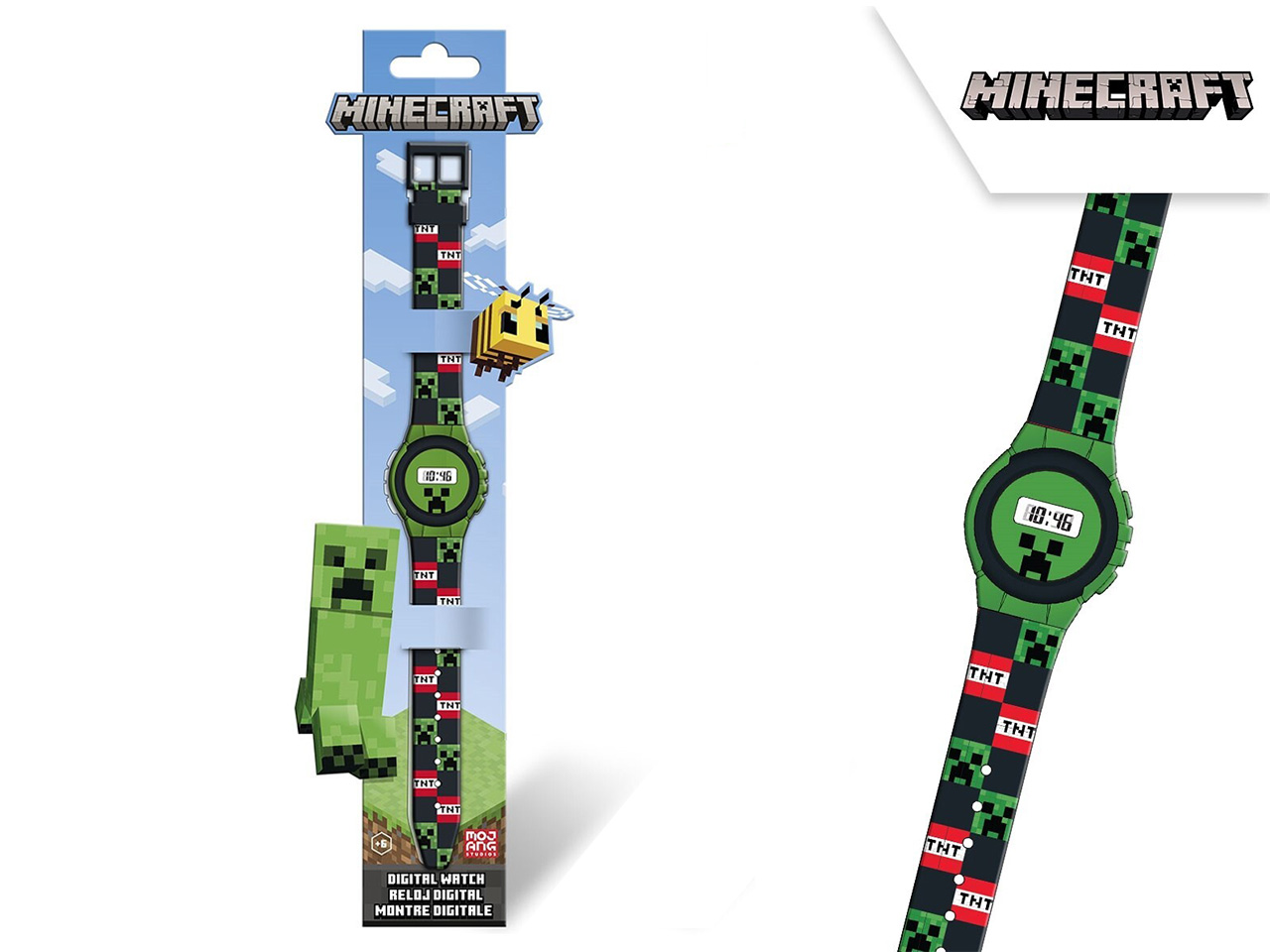 MINECRAFT OROLOGIO DIGITALE MIN4223