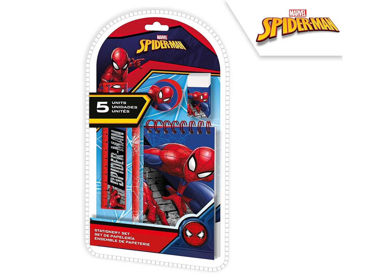 SPIDERMAN SET CANCELLERIA 5PZ SP50017