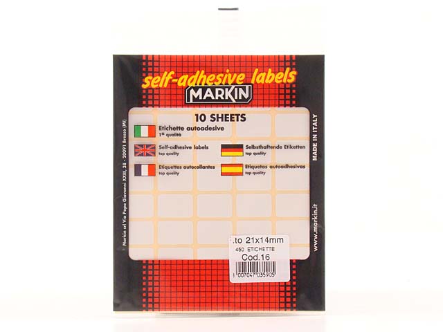 BUSTA ETICHETTE 16 21X14 0601600000