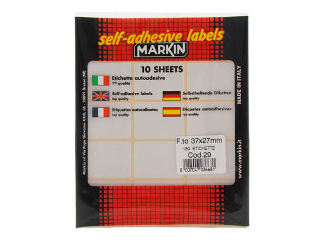 ETICHETTE ADESIVE BUSTA 29 37X27