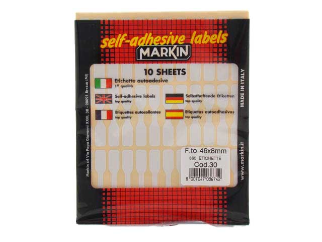 ETICHETTE ADESIVE BUSTA 30 46X8