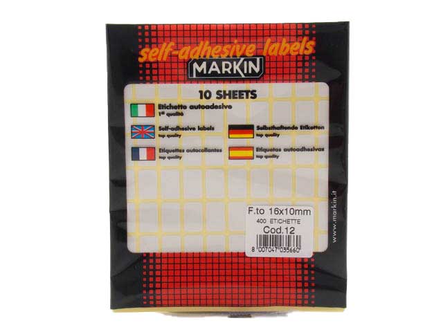 ETICHETTE ADESIVE BUSTA 12 16X10 10012