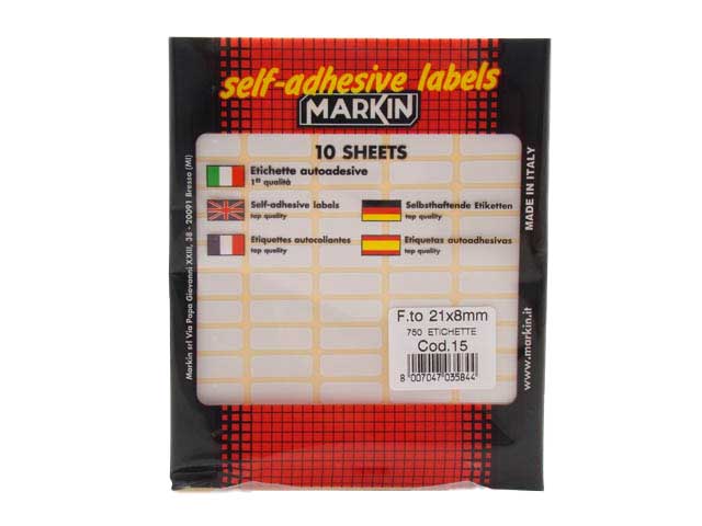 BUSTA ETICHETTE 15 21X8 10015
