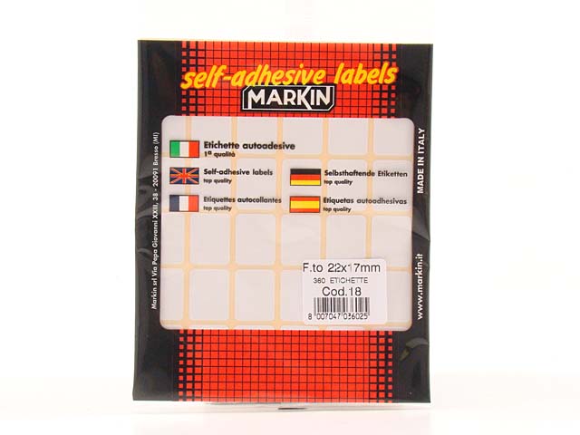 BUSTA ETICHETTE 18 22X17 10018