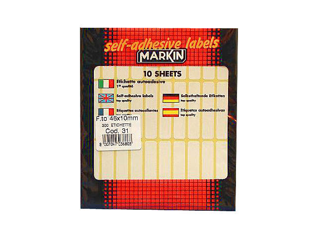 BUSTA ETICHETTE 31 46X10 10031