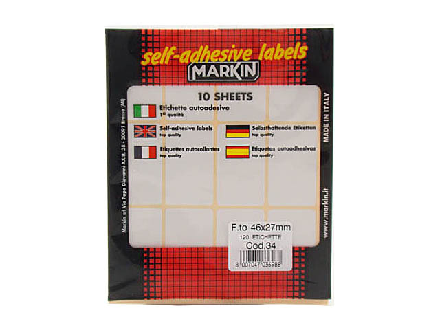 ETICHETTE ADESIVE BUSTA 34 46X27 10034