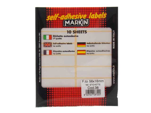 ETICHETTE ADESIVE BUSTA 38 56X16 10038