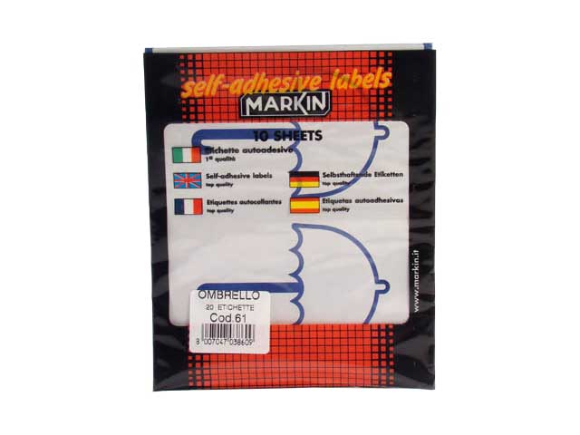 BUSTA ETICHETTE 61 OMBRELLO X10061