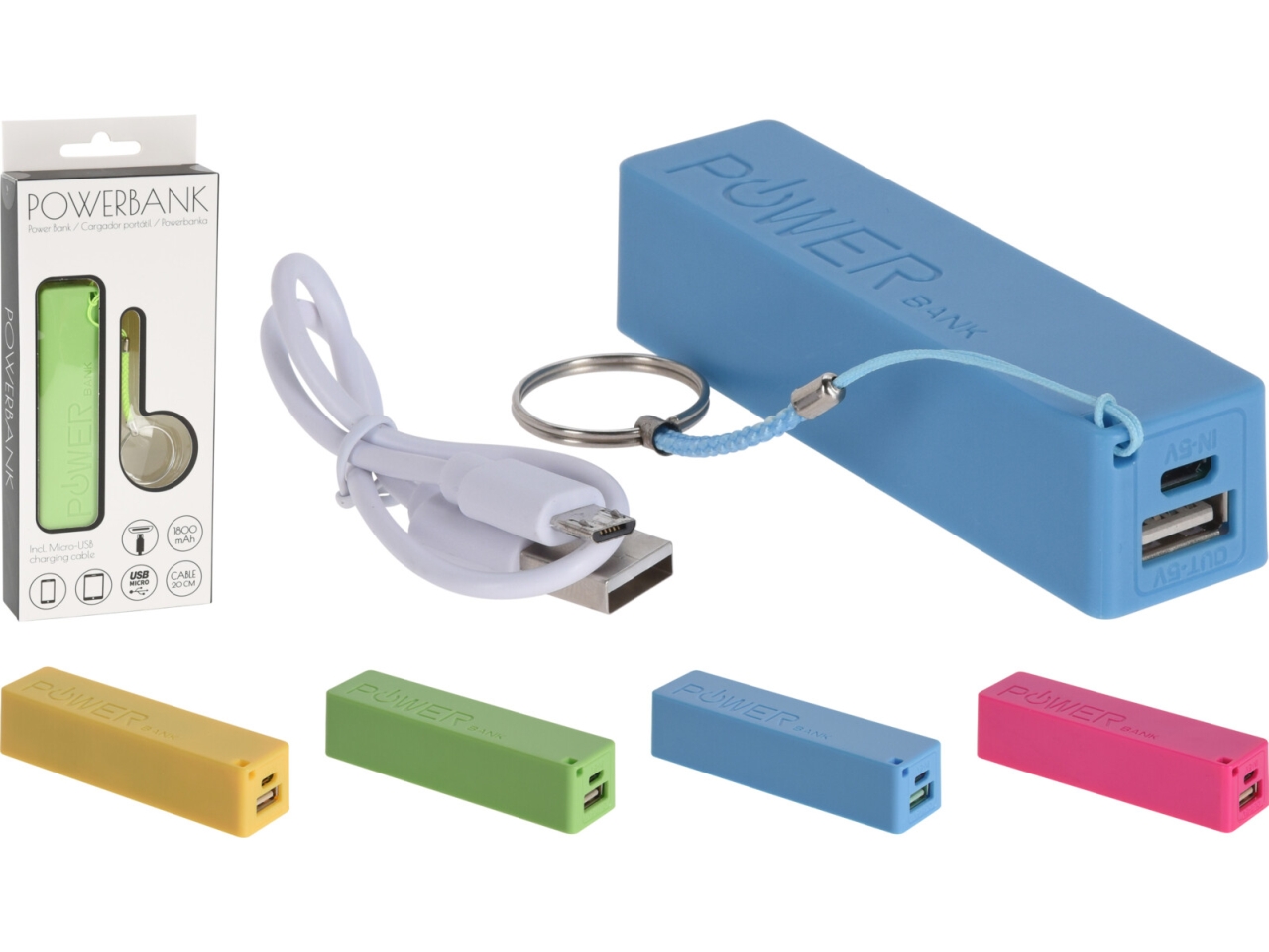 POWERBANK 1800MAH 4ASS 109500050