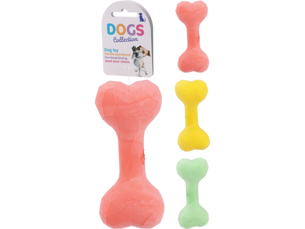 GIOCO CANE OSSO TPR 16CM 3ASS 348000610