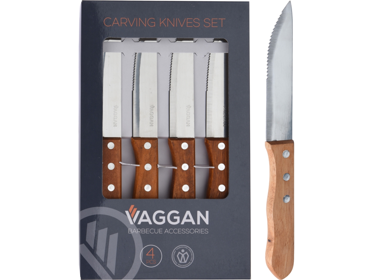 4 COLTELLI CARNE 24CM 404003150