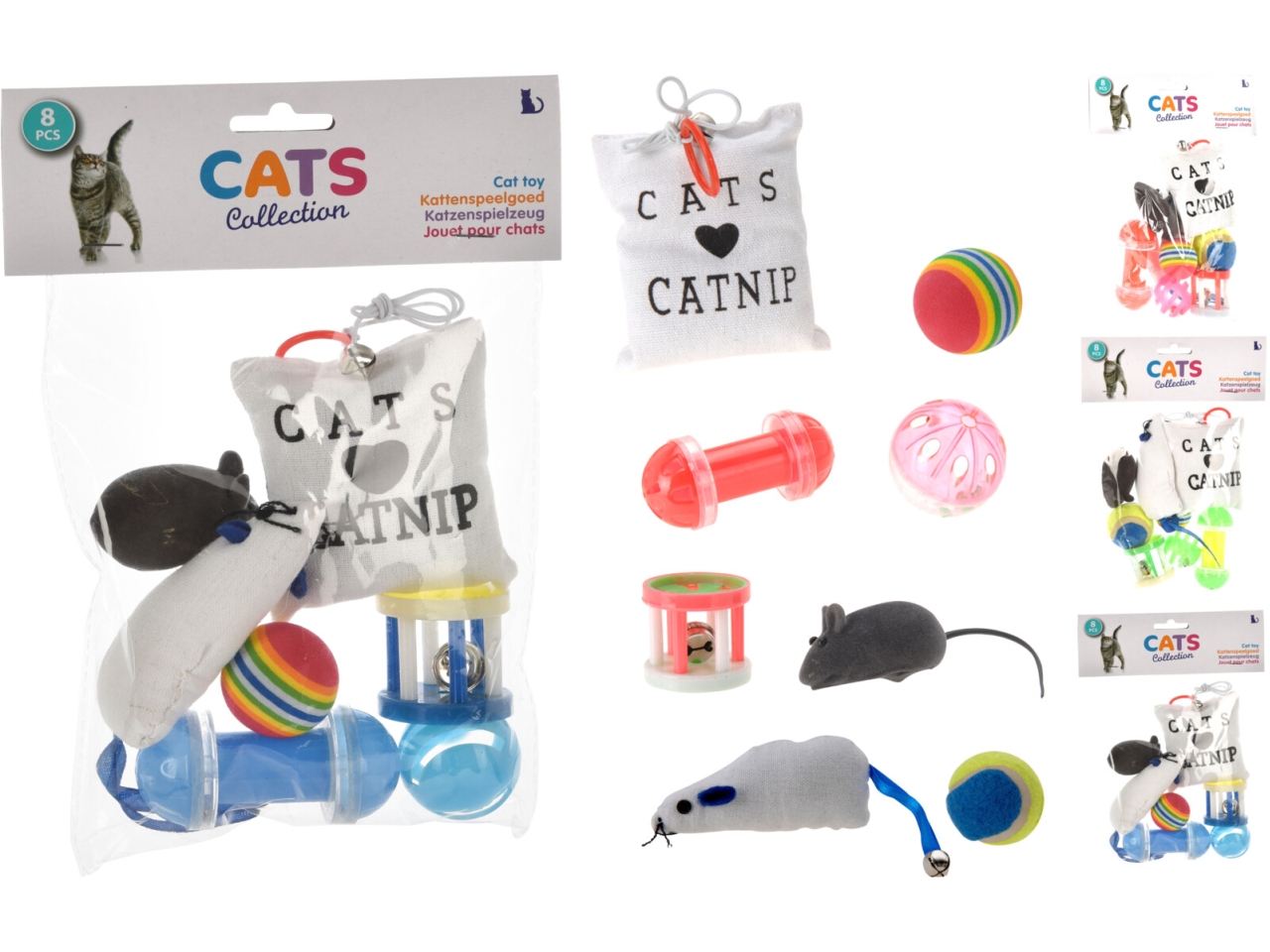 GIOCHI PER GATTI 8PZ 3ASS 491000219