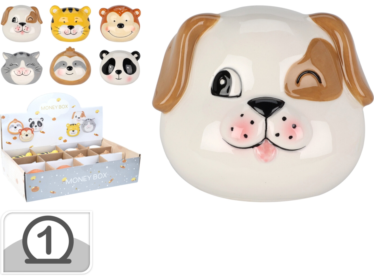 SALVADANAIO ANIMALI 10X8X7CM 554888590 SALVADANAIO ANIMALI 10X8X7CM 554888590