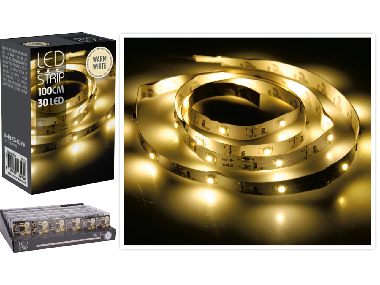 STRINGA 1MT 30LED CALDO BATT AX5322610
