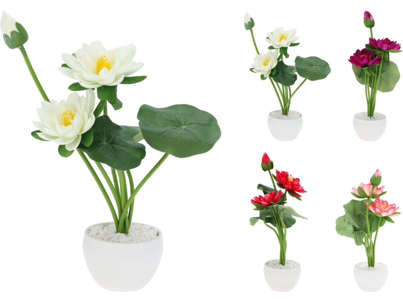 VASO LOTO ARTIFICIALE 32CM PL4003030 VASO LOTO ARTIFICIALE 32CM PL4003030