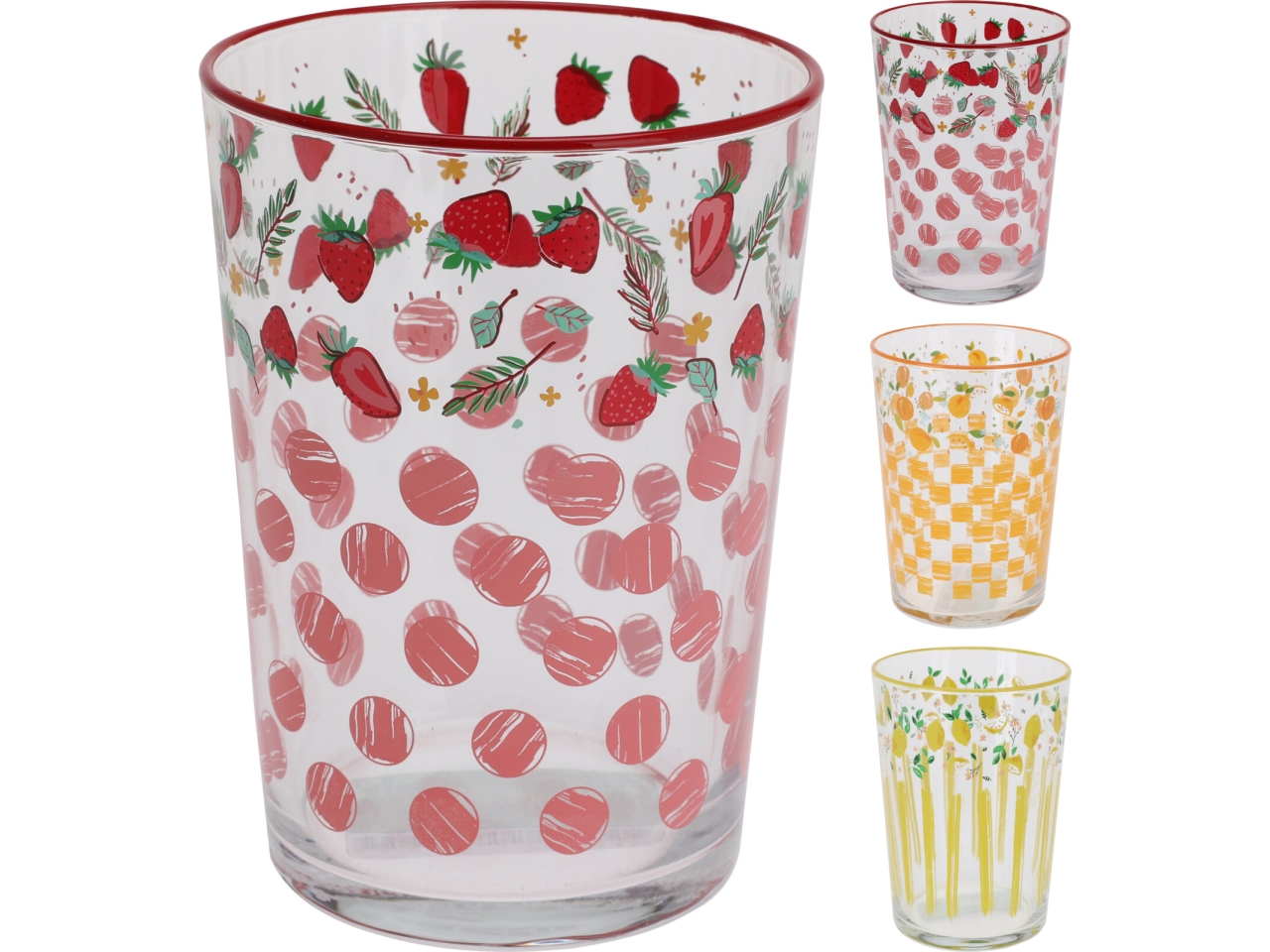BICCHIERE VETRO 510ML ASS.  PZ.6  046000510