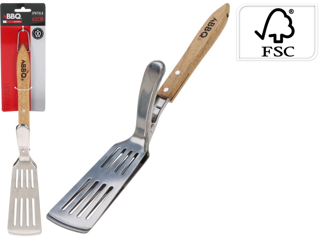 PALETTA BARBECUE C/PINZA 40CM C83506060 PALETTA BARBECUE C/PINZA 40CM C83506060