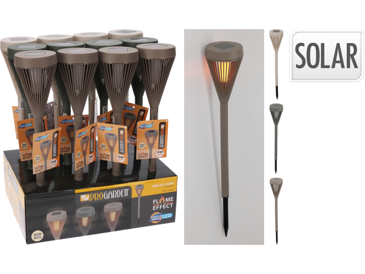 TORCIA SOLARE H43CM PP ASS. CX2100790