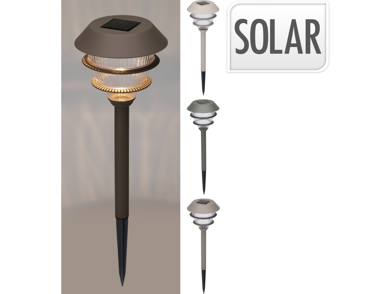 LAMPADA SOLARE LED 13X41 ASS. DT4100190