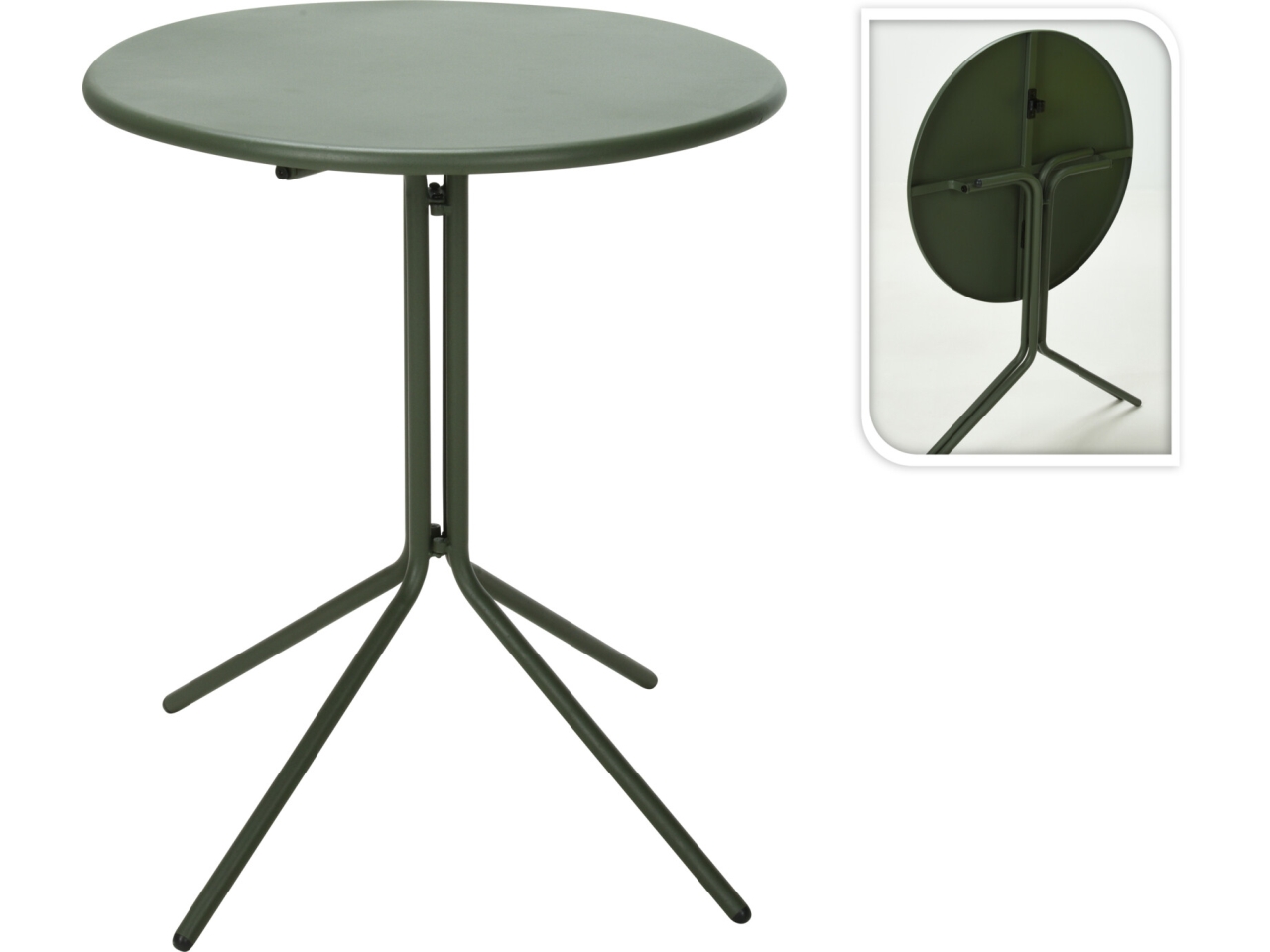 TAVOLO METALLO 58X70CM VERDE X99001610