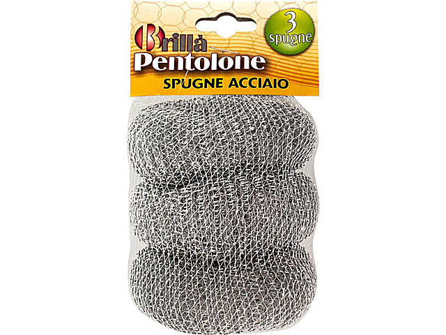 SPUGNE ACCIAIO 30gr 3pz SPU04146A SPUGNE ACCIAIO 30gr 3pz SPU04146A