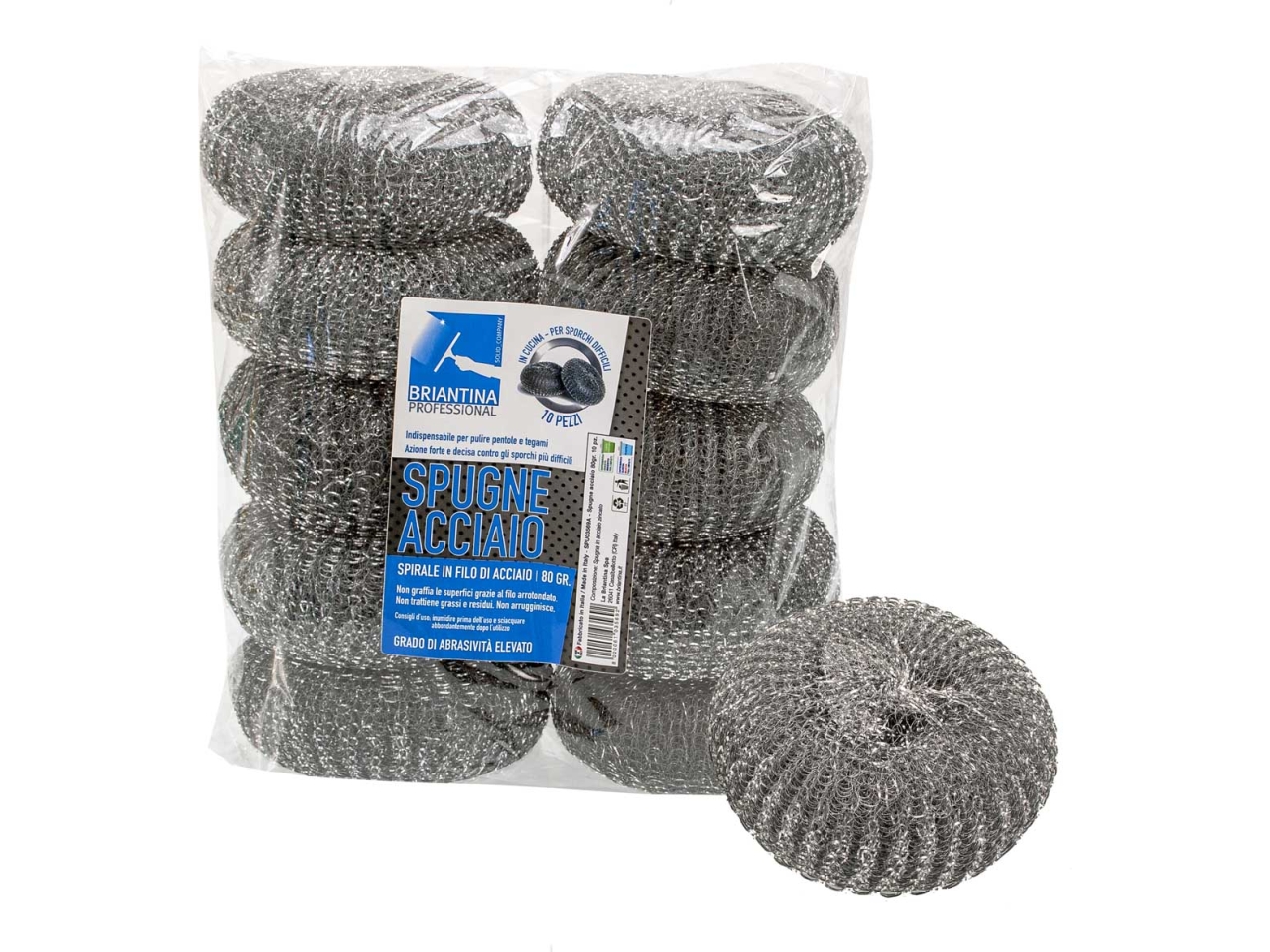 SPUGNE ACCIAIO 80GR 10PZ SPU03569A SPUGNE ACCIAIO 80GR 10PZ SPU03569A