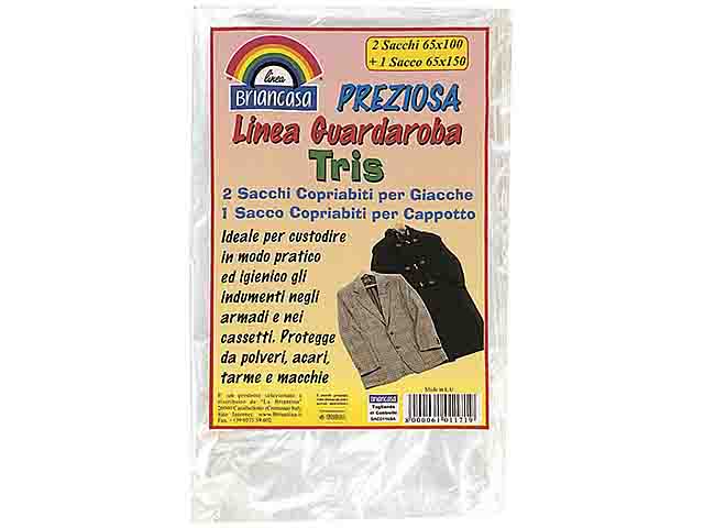 SACCO COPRIABITI 3pz SAC01171A SACCO COPRIABITI 3pz SAC01171A