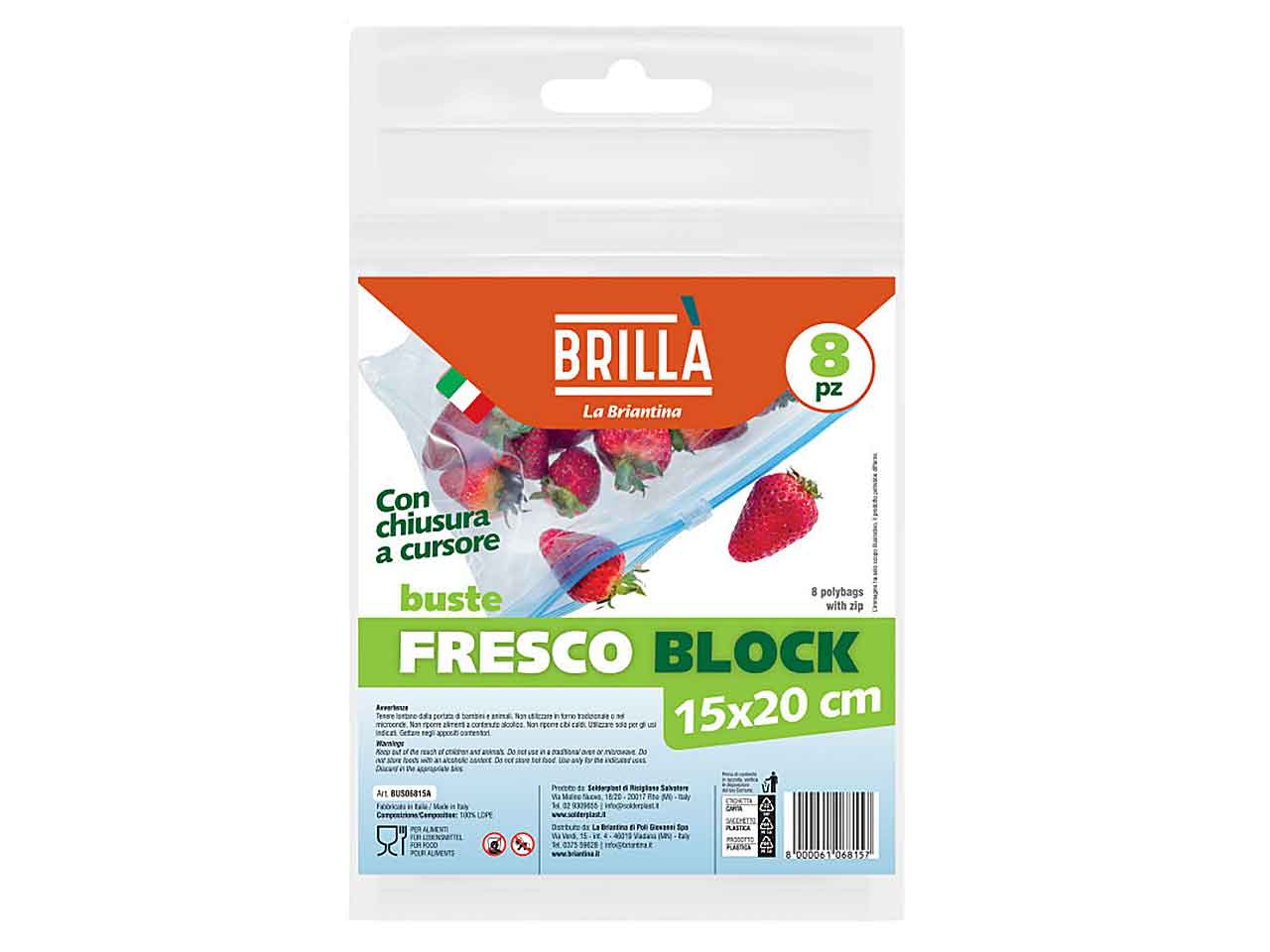 BUSTA FRESCO BLOCK 8pz 15x20cmBUS06815A