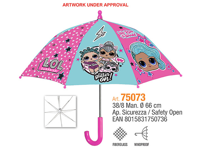 OMBRELLO BIMBA 38cm LOL SURPRISE C/SICUREZZA 75073