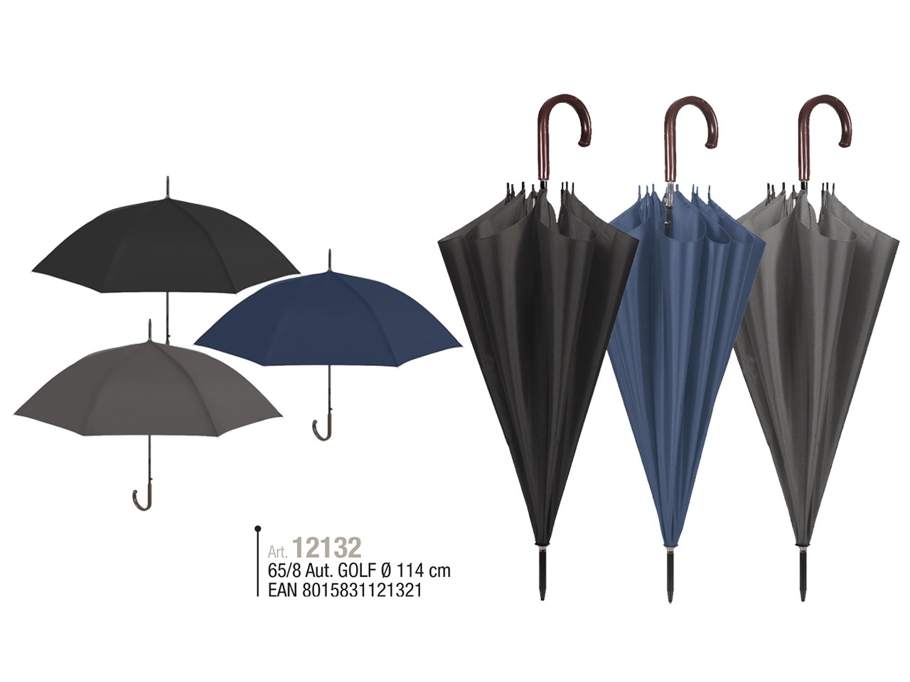 OMBRELLO GOLF DA UOMO 65CM CON AP 12132