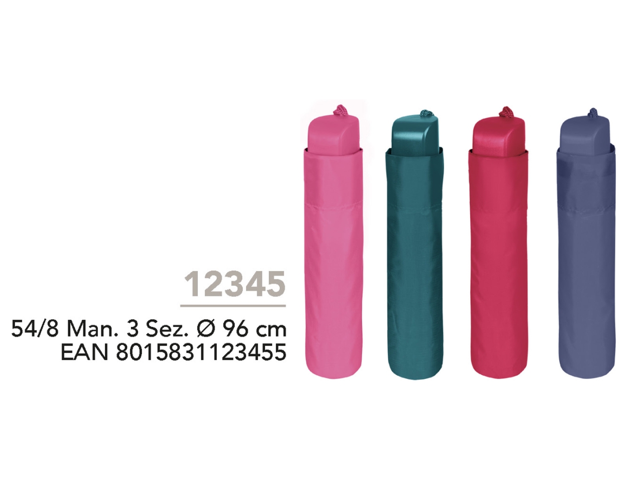 OMBRELLO MINI DONNA 54CM MANUALE 12345