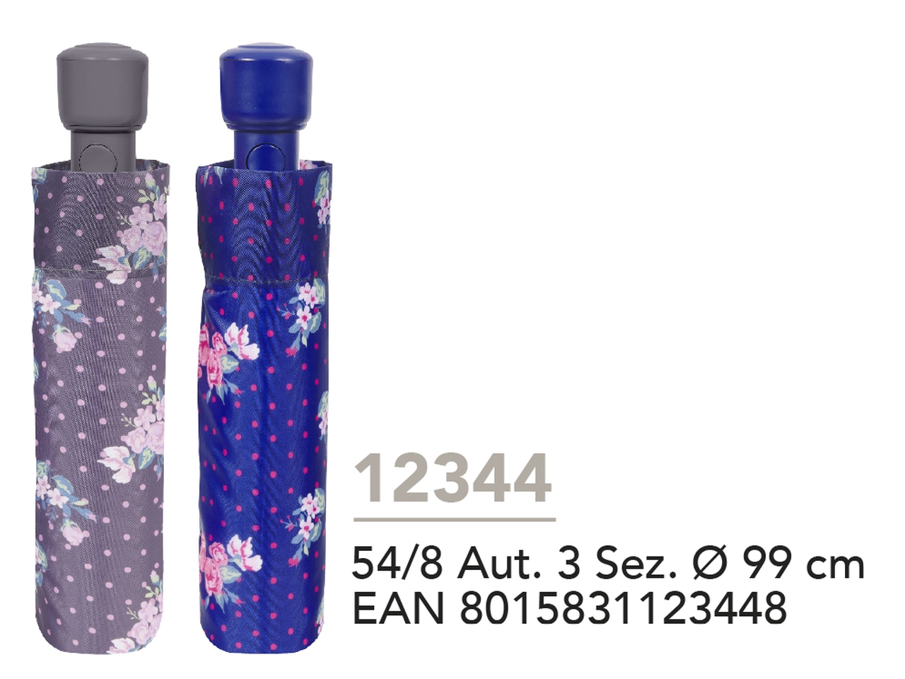 OMBRELLO MINI DONNA 54CM AUTOM. 12344
