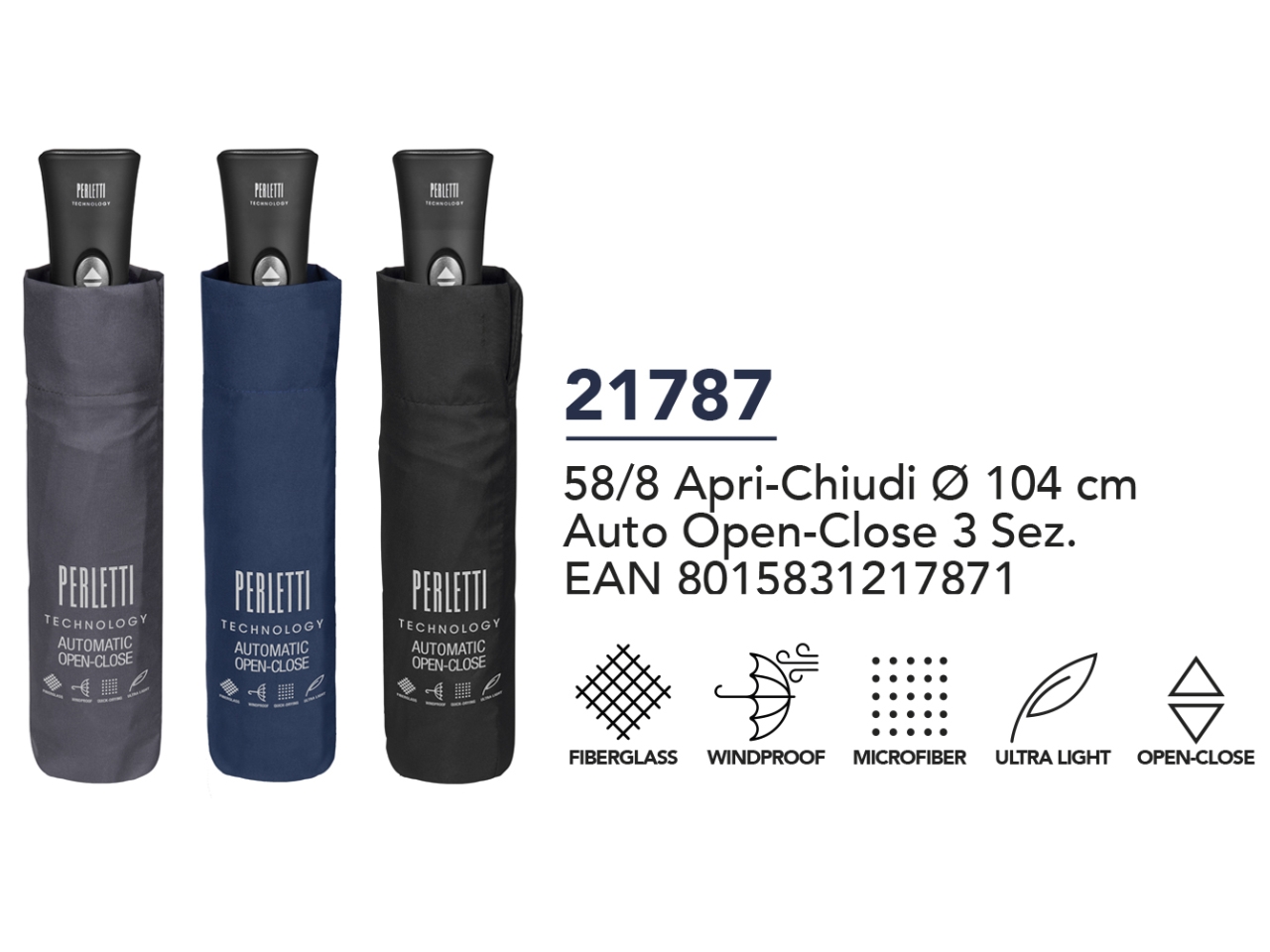 OMBRELLO UOMO MINI 58/8 LIGHT 21787 OMBRELLO UOMO MINI 58/8 LIGHT 21787