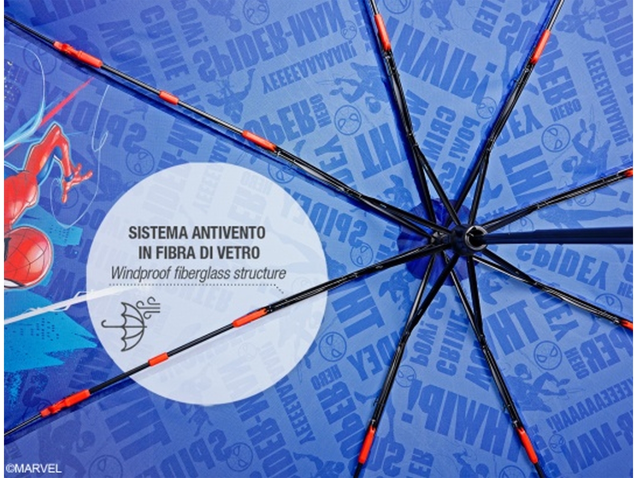 OMBRELLO MINI MAN. 50CM SPIDERMAN 75396