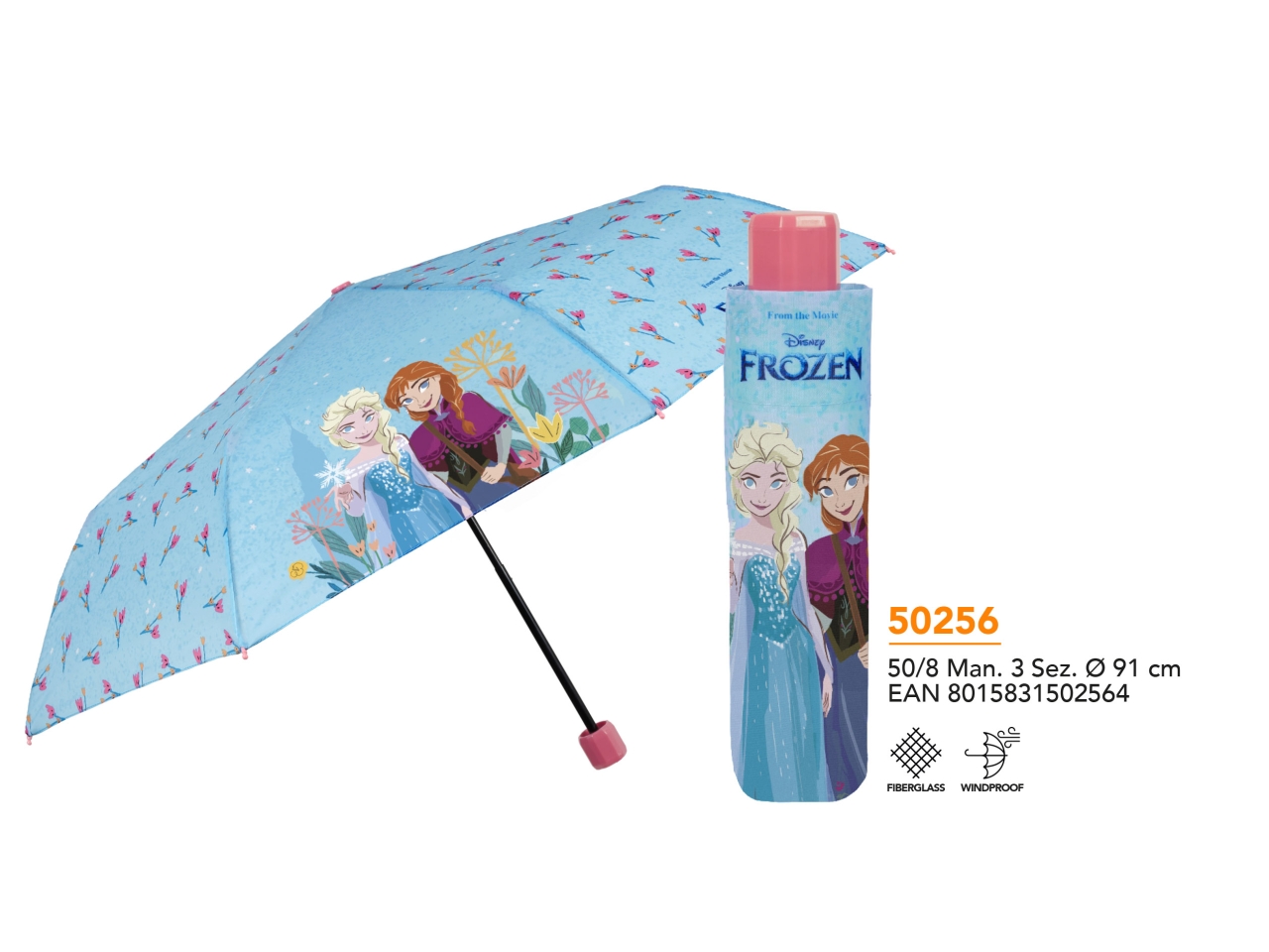 OMBRELLO MINI MAN. 50CM FROZEN 2 50256