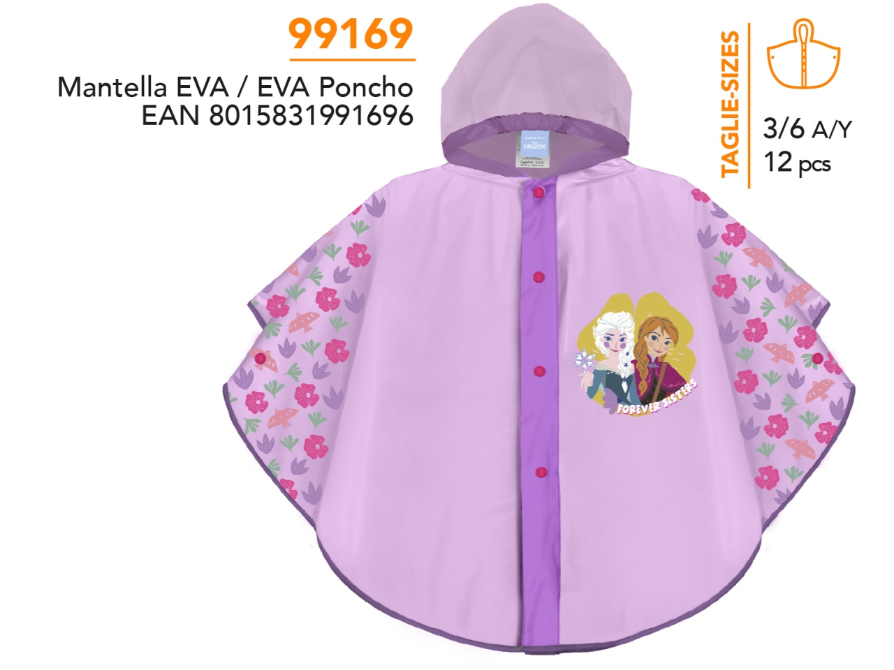 PONCHO PIOGGIA FROZEN 2 99169