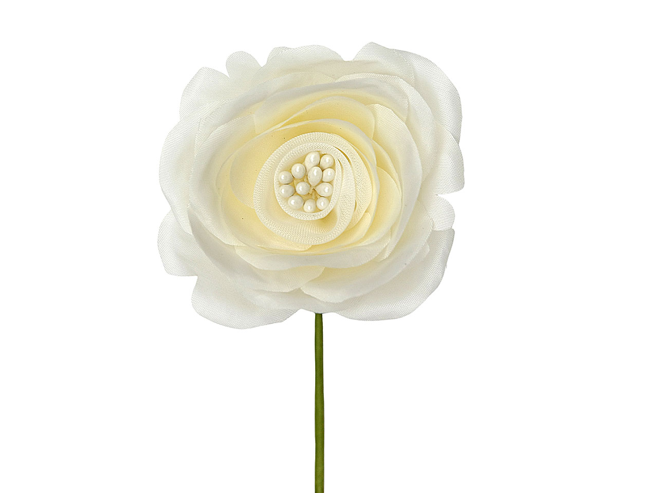 ROSA C/SEMI CENTRALI D.6CM AVORIO L2176/IV